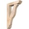 Ekena Millwork Funston Slat Smooth Bracket w/ Offset Brace, Douglas Fir, 5 1/2"W x 22"D x 34"H BKT0604X22X34FST06SDF - alternate 1